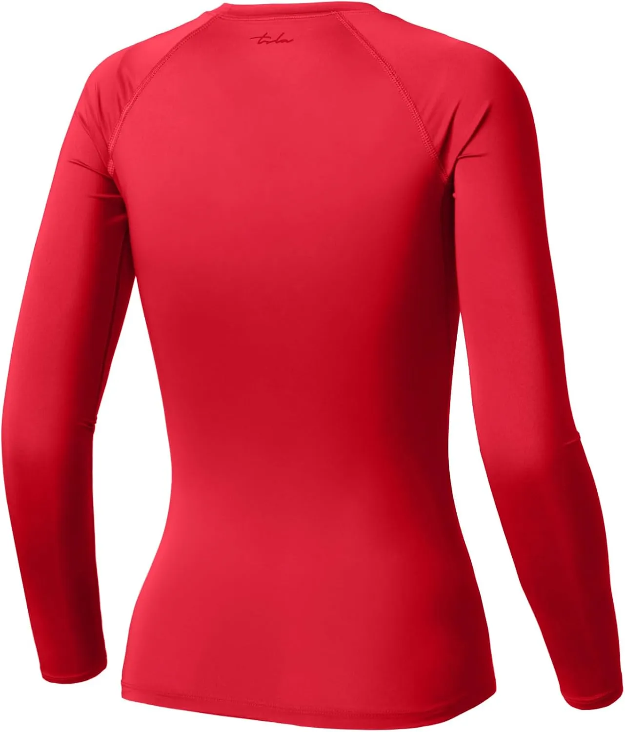 TSLA Women's Sports Compression Shirt, Cool Dry Fit Long Sleeve Workout Tops, Athletic Exercise Gym Yoga Shirts