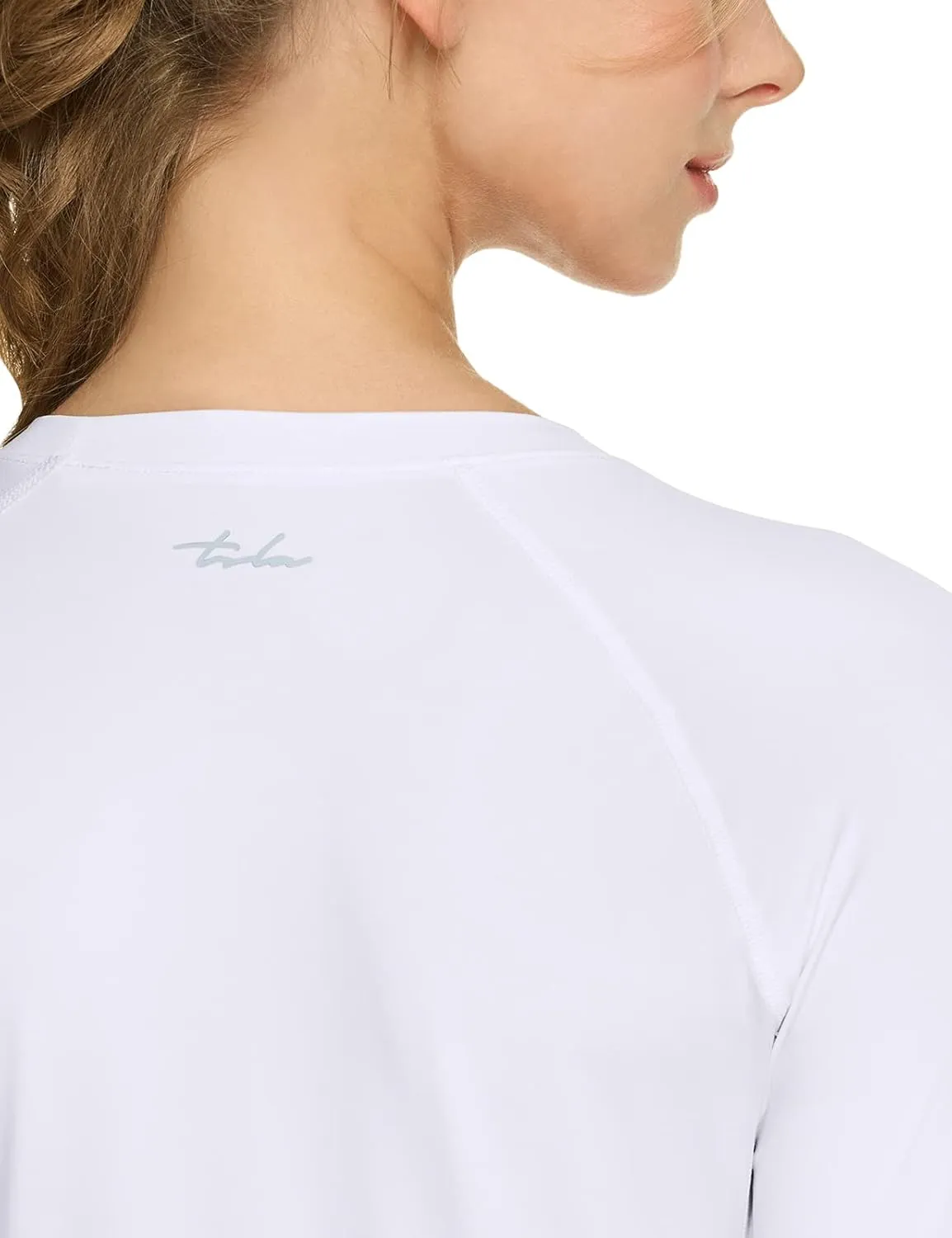 TSLA Women's Sports Compression Shirt, Cool Dry Fit Long Sleeve Workout Tops, Athletic Exercise Gym Yoga Shirts
