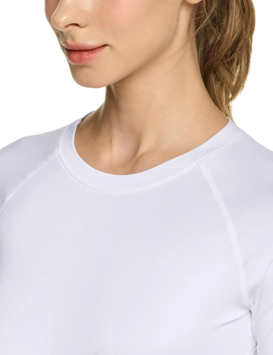 TSLA Women's Sports Compression Shirt, Cool Dry Fit Long Sleeve Workout Tops, Athletic Exercise Gym Yoga Shirts