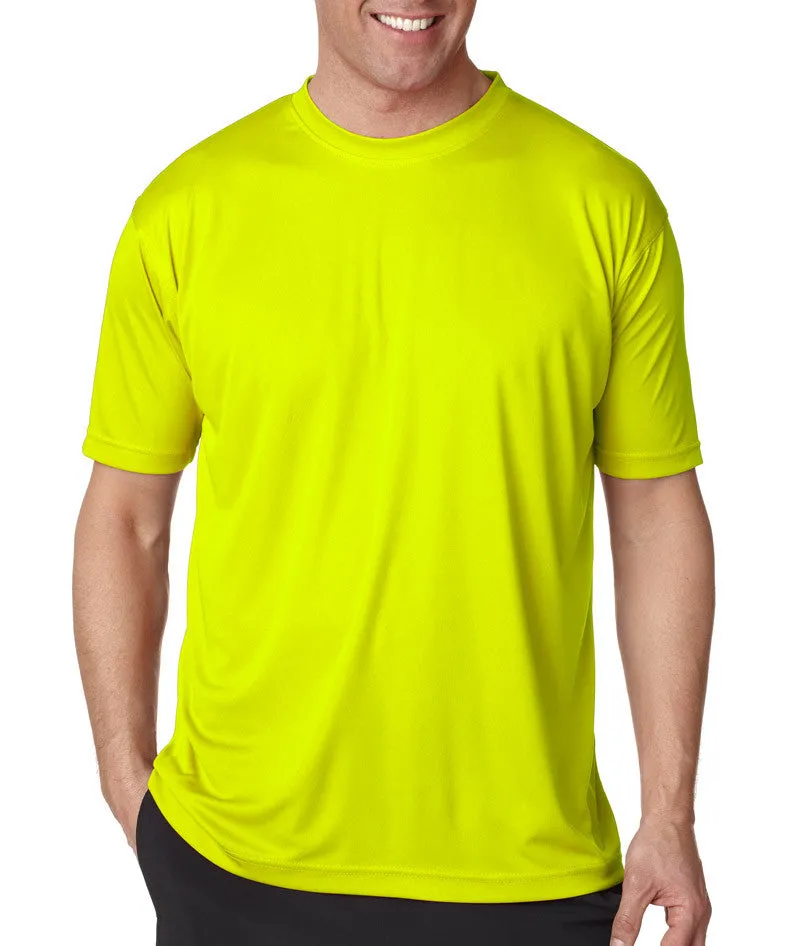 ultraclub(R) men's cool & dry sport performance interlock tee - bright yellow (m)