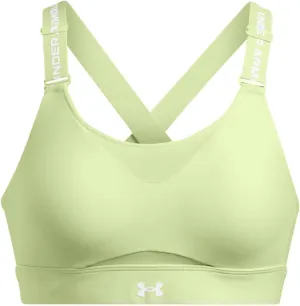 Under Armour Womens Infinity High Impact Sports Bra, (384) Retro Green / / White, X-Large D-DD