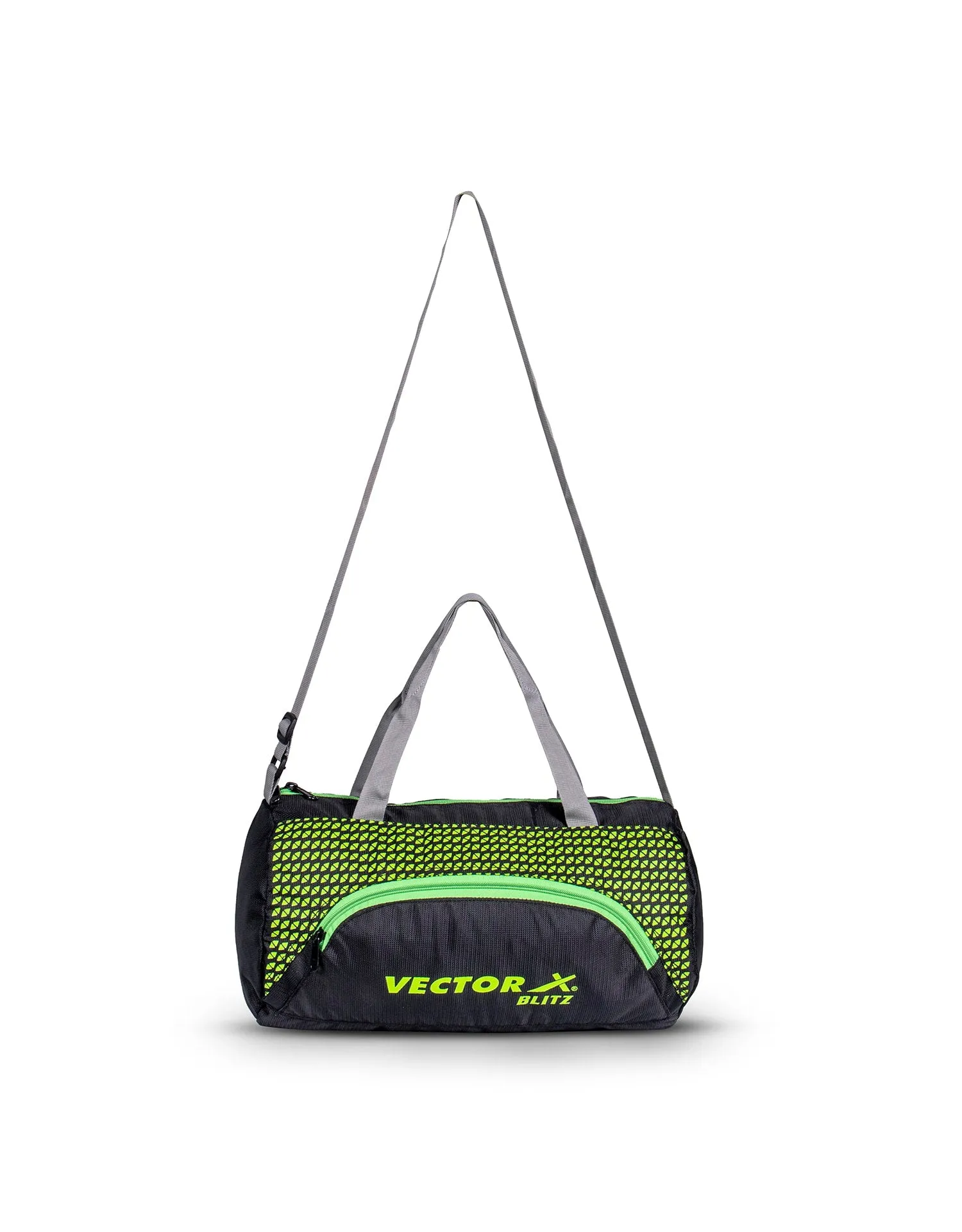 VECTOR X Polyester Blitz Gym Bag II Shoulder bag II Luggage Bag II Sports Bag (Navy-Yellow) 13.5 L