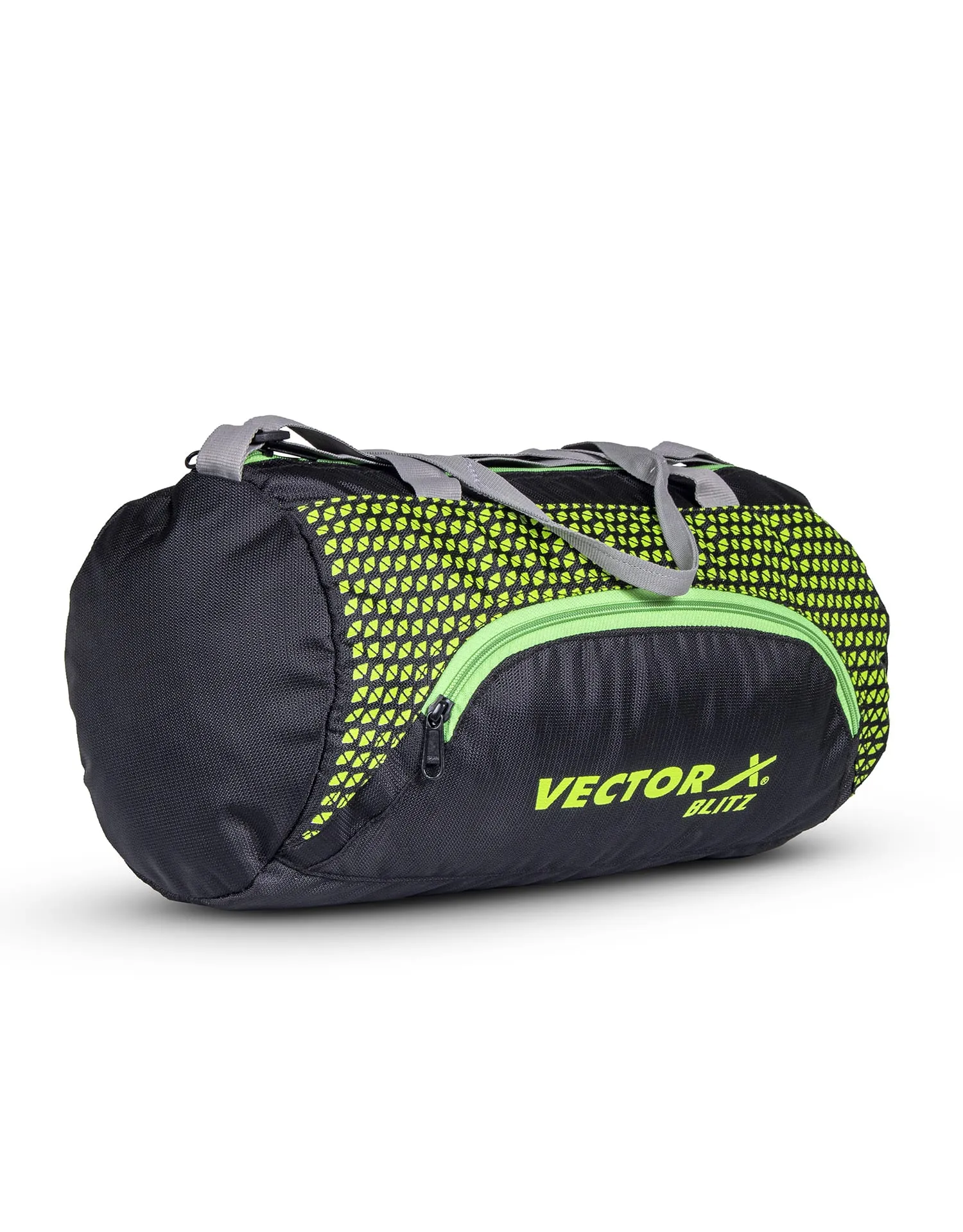 VECTOR X Polyester Blitz Gym Bag II Shoulder bag II Luggage Bag II Sports Bag (Navy-Yellow) 13.5 L