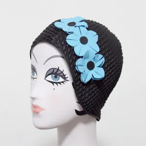 Vintage Black Swim Cap