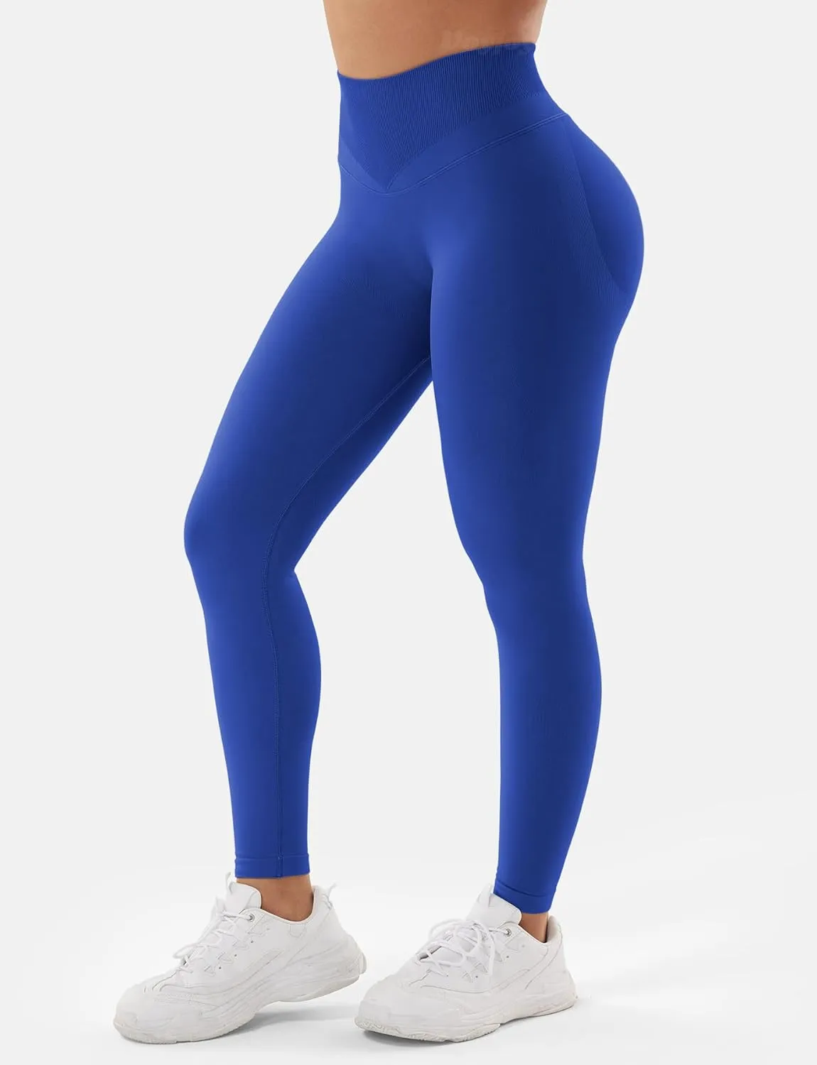 VOYJOY Women Impact Leggings Seamless Scrunch Butt Lifting Workout Leggings High Waisted Gym Yoga Pant