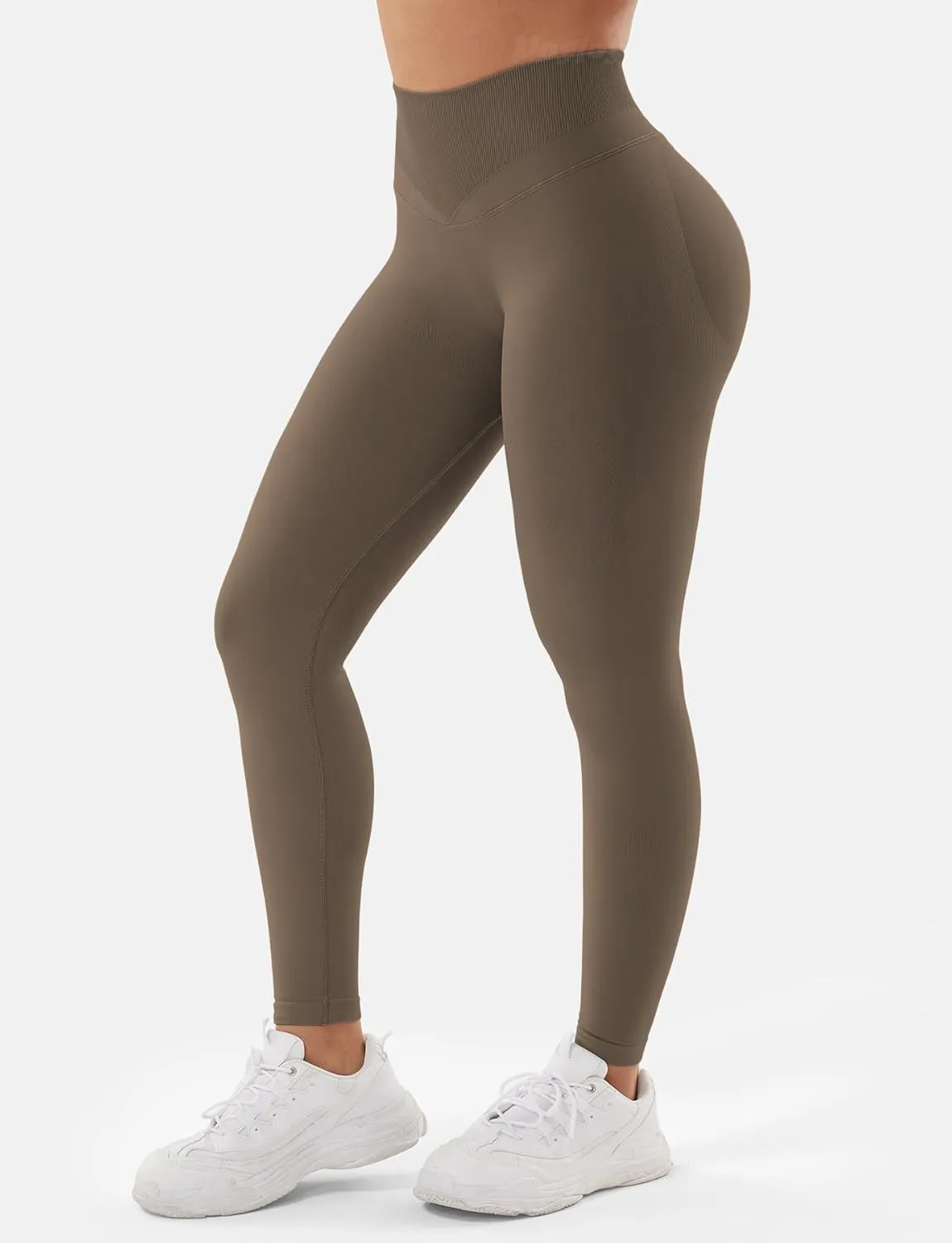 VOYJOY Women Impact Leggings Seamless Scrunch Butt Lifting Workout Leggings High Waisted Gym Yoga Pant