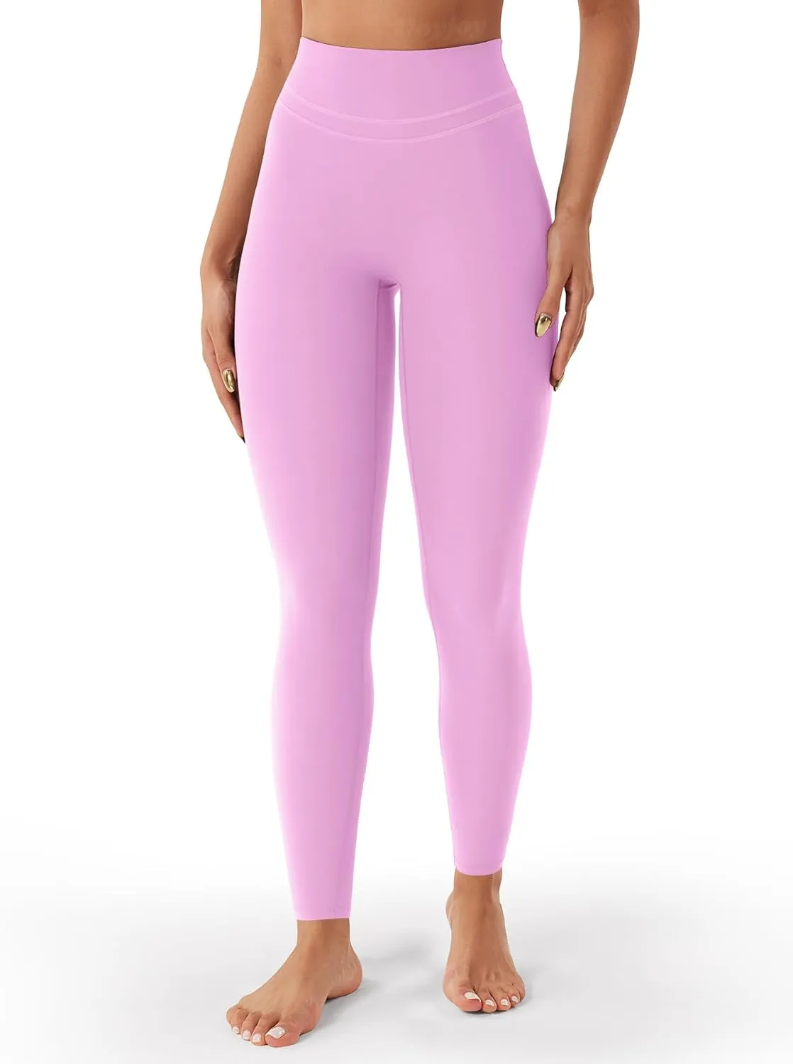 VOYJOY Womens Scrunch Workout Leggings Compression Butt Lifting Mid High Waist 26 Inches Seamless V Back Yoga Pants