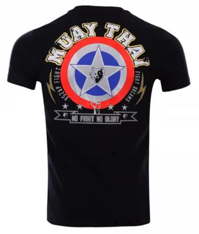 Vszap VT025 Muay Thai Boxing T-Shirt S-4XL Black