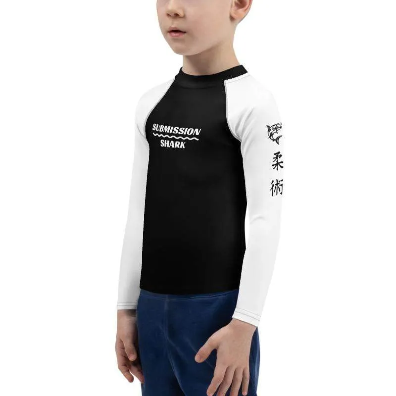 White SS Premium Standard ~ Kid's Rash Guard