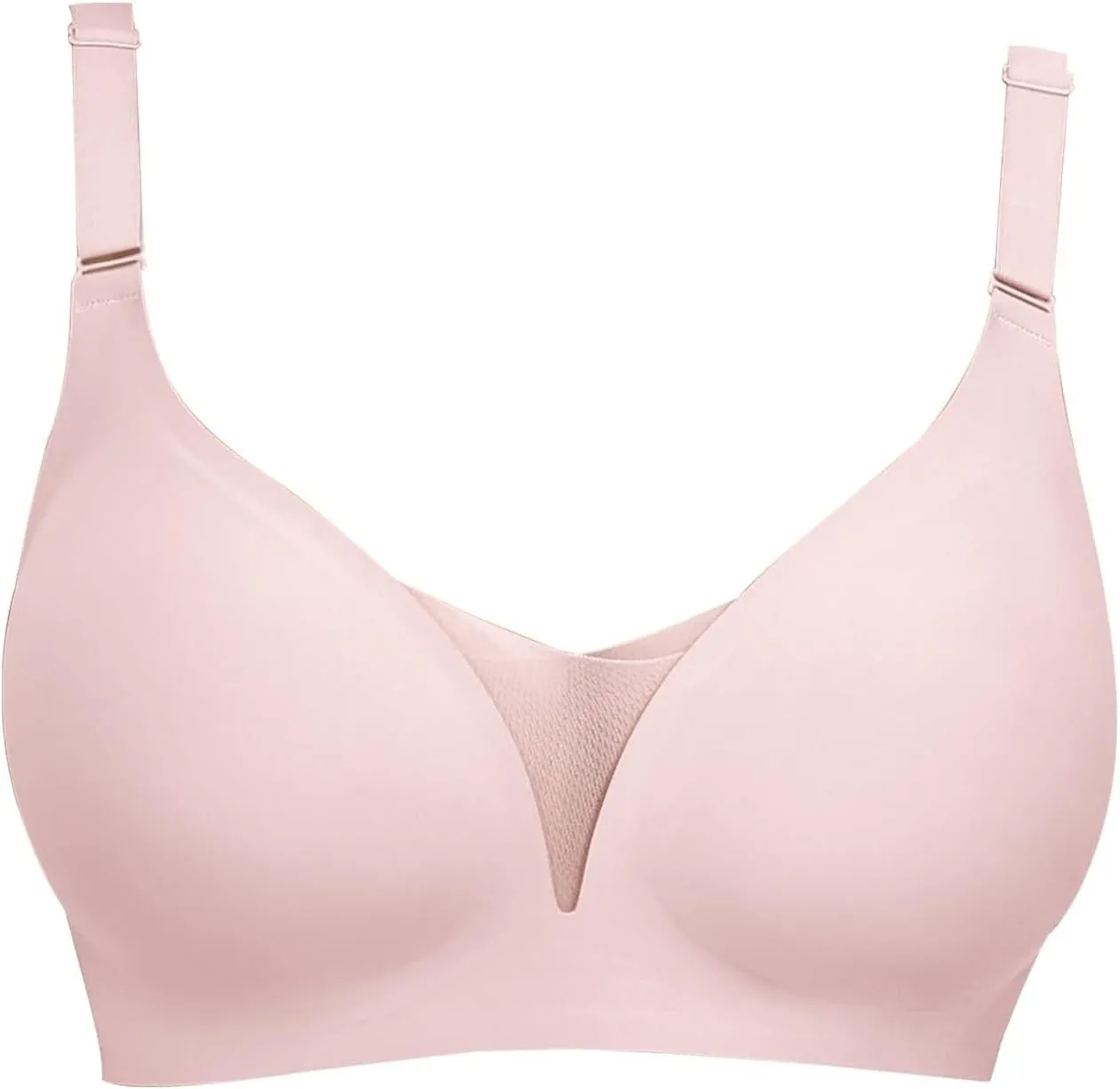 Wireless Bras for Women Lace V Neck No Underwire Supportive Braslettes Support and Lift Full Coverage Everyday Bra