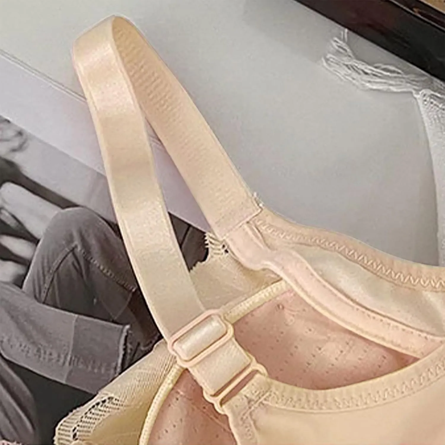 Wireless Bras for Women Plus Size Lace Comfort Bras Seamless Push up Wirefree Bras Full Coverage Plus Size Bra