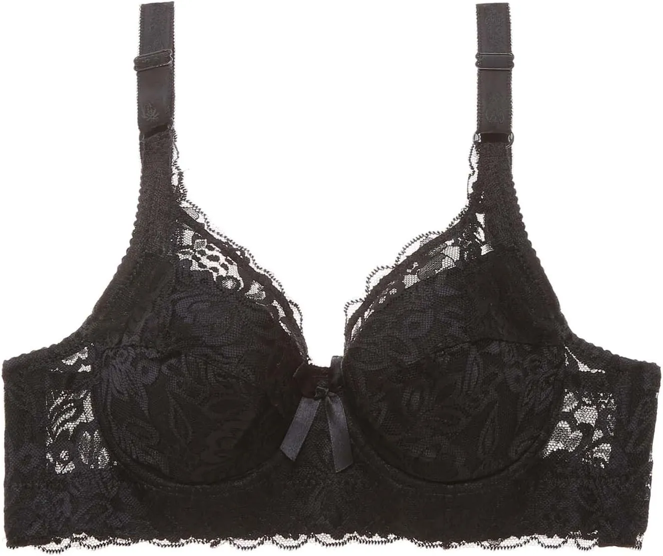 Wireless Bras with Support and Lift Sexy Lace Push Up Full-Coverage Daily Bra Seamless Everyday Comfort Bralette