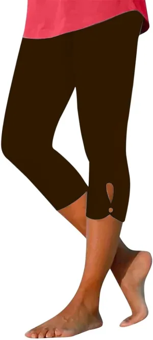 Women Legging Capri for Summer Dressy Cropped High Waist Yoga Pants Comfy Stretchy Workout Compression Pants 2025