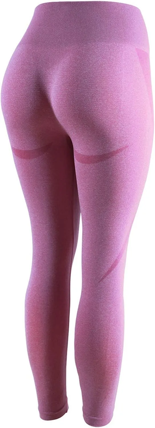 Women Seamless Leggings Smile Contour High Waist Long Pants Lightweight Casual Skinny Pants