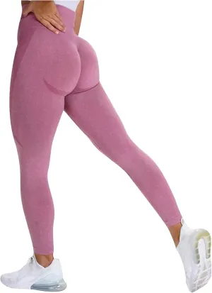 Women Seamless Leggings Smile Contour High Waist Long Pants Lightweight Casual Skinny Pants