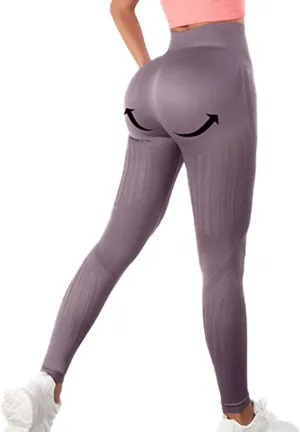 Women Seamless Leggings Smile Contour High Waist Pants for Running Yoga Workout Reg & Plus Size