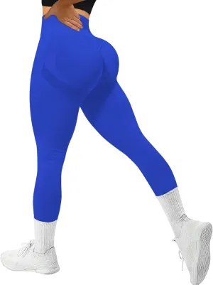 Women Seamless Leggings Smile Contour High Waist Yoga Pants for Workout, Running Reg & Plus Size