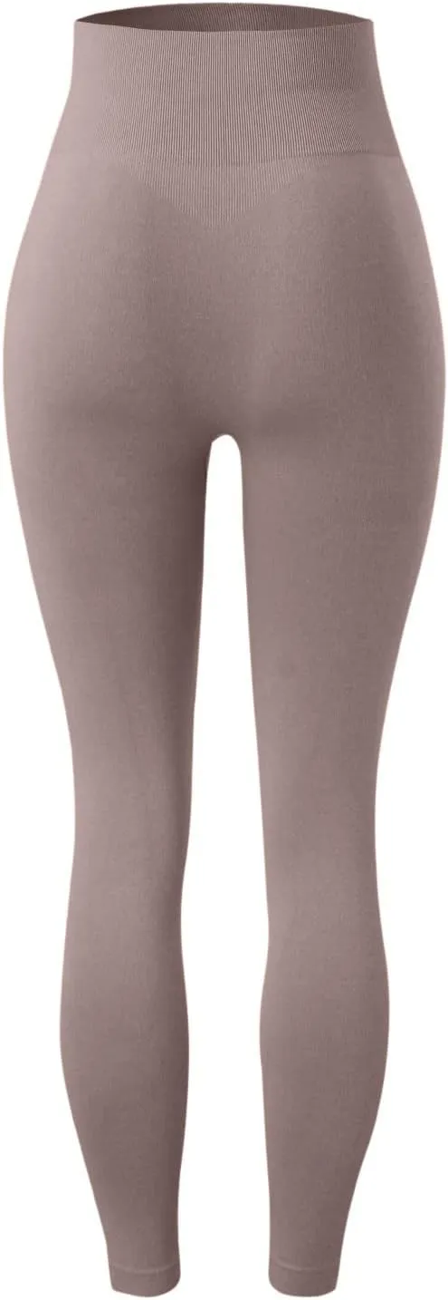 Women Seamless Lifting Leggings High Waist Tummy Control Sweat Wicking Yoga Pants Elastic Soft Trousers
