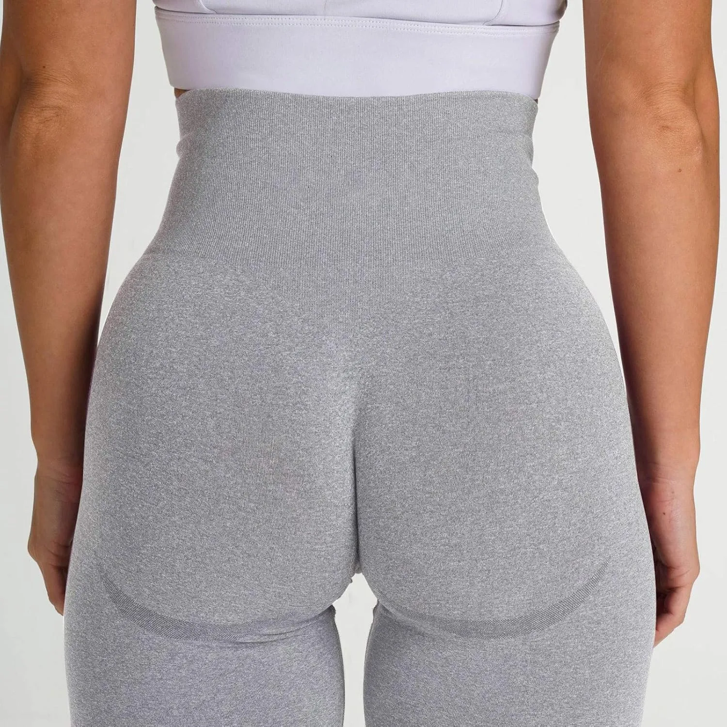 Women Seamless Lifting Leggings High Waist Tummy Control Sweat Wicking Yoga Pants Elastic Soft Trousers