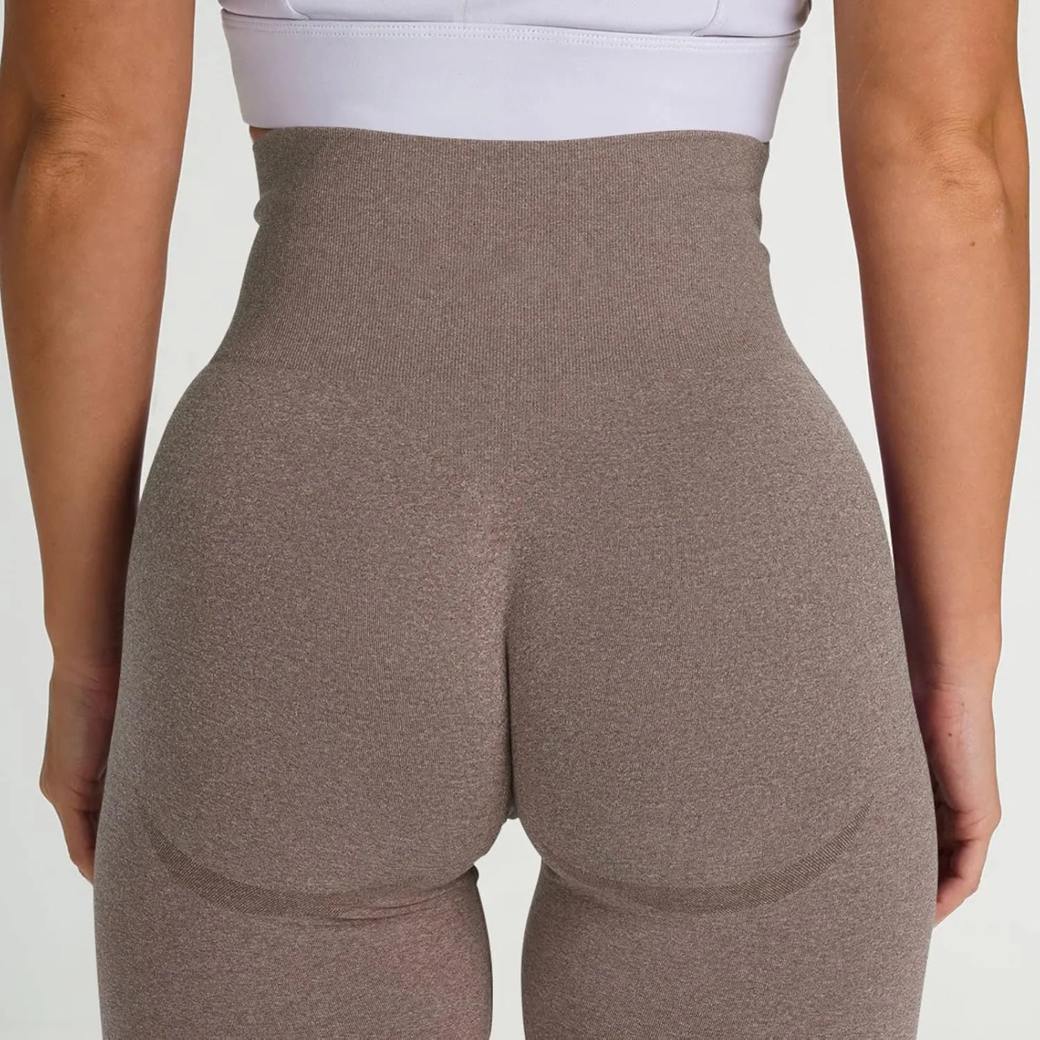 Women Seamless Lifting Leggings High Waist Tummy Control Sweat Wicking Yoga Pants Elastic Soft Trousers