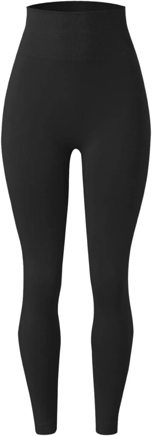 Women Seamless Lifting Leggings High Waist Tummy Control Sweat Wicking Yoga Pants Elastic Soft Trousers