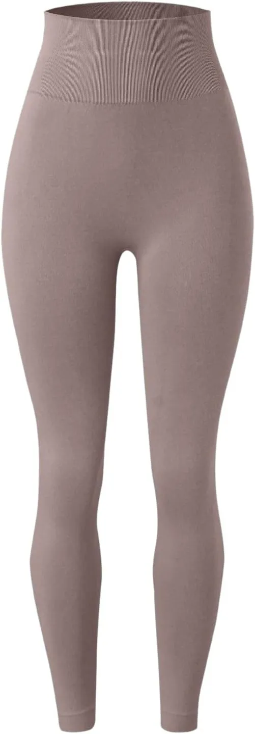 Women Seamless Lifting Leggings High Waist Tummy Control Sweat Wicking Yoga Pants Elastic Soft Trousers