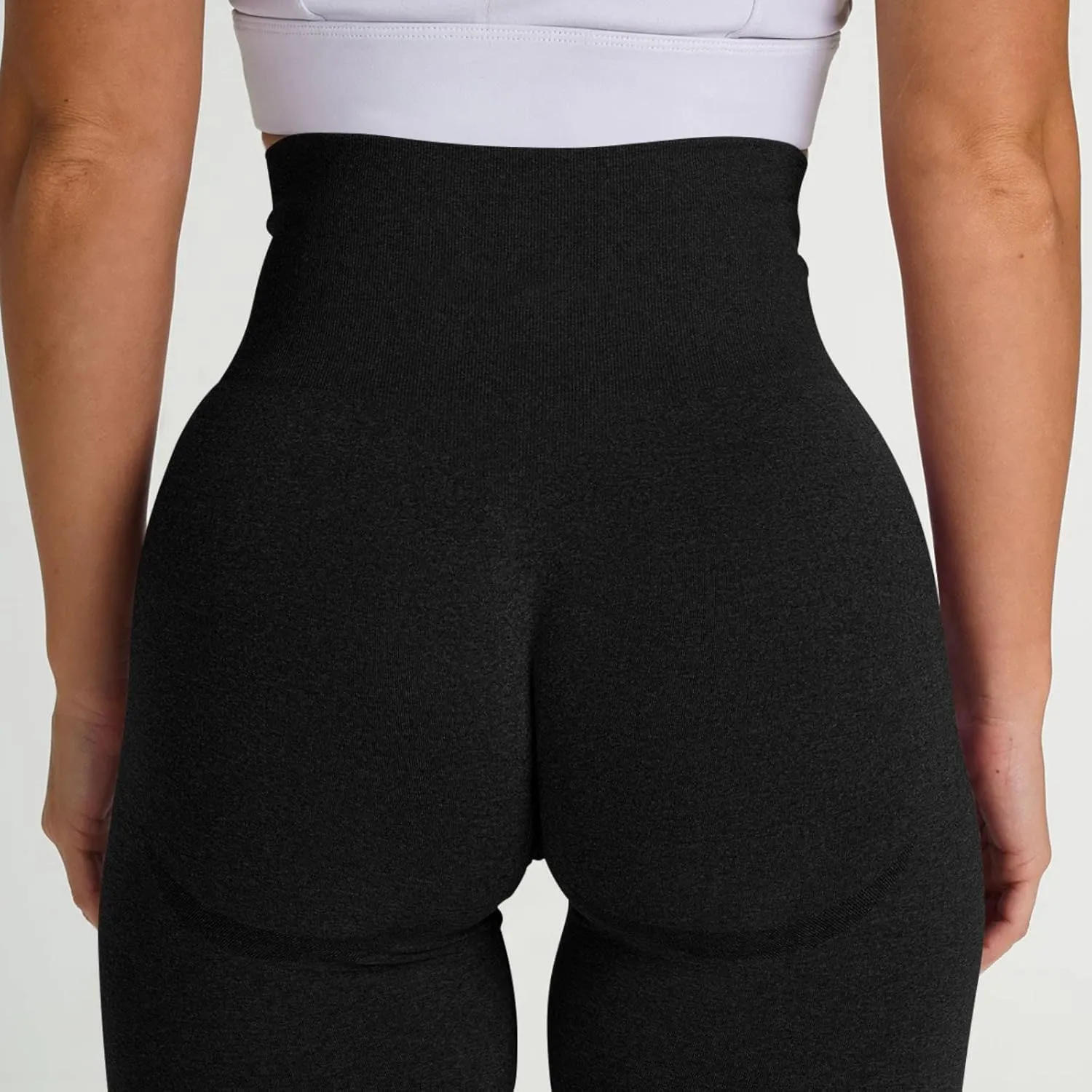 Women Seamless Lifting Leggings High Waist Tummy Control Sweat Wicking Yoga Pants Elastic Soft Trousers