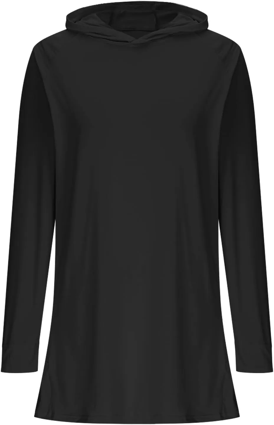 Women SPF Hooded Sun Shirt Long Sleeve Lightweight Soft Pullover UV Protection Packable Top Thumbhole Cycling Shirts