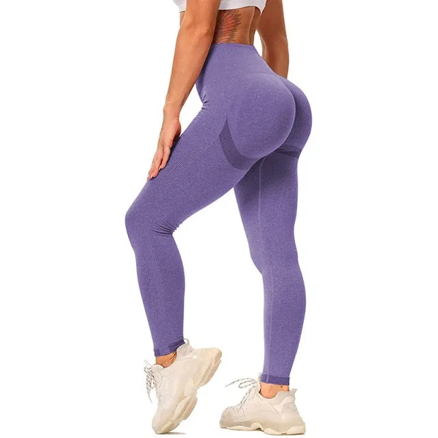 Women Yoga Pants Push Up Workout Leggings for Fitness Sport Legging Gym Activewear High Waist Seamless Tights Running Trousers