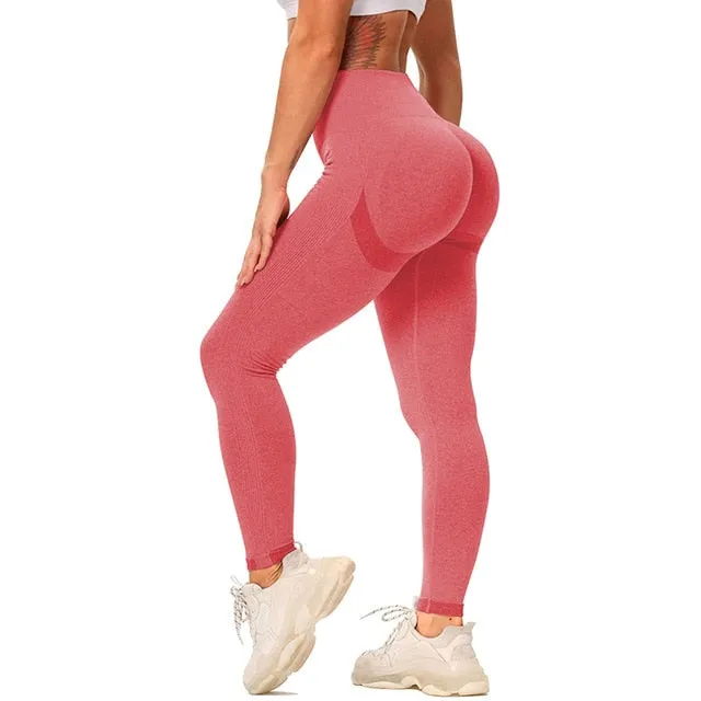 Women Yoga Pants Push Up Workout Leggings for Fitness Sport Legging Gym Activewear High Waist Seamless Tights Running Trousers