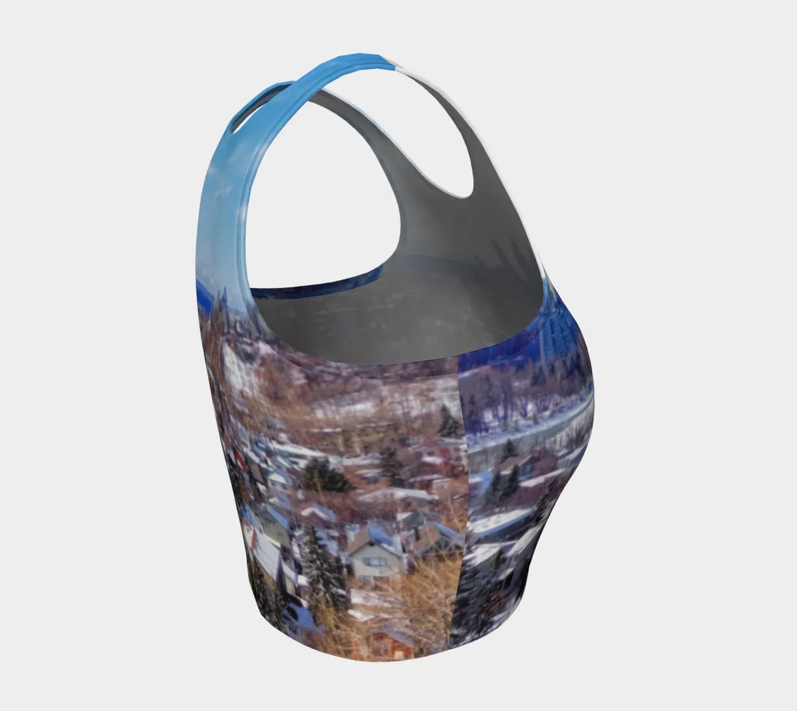 Women's Athletic Crop Top - McHugh Bluff Winter