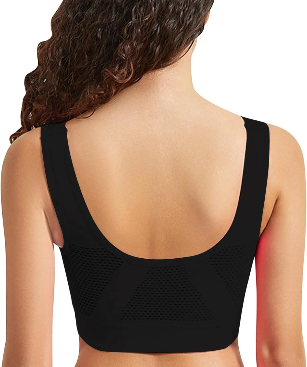 Womens Comfort Sports Bra Seamless Wirefree Breathable Yoga Bra Sleep Bra Workout Running Women's Sports Bras