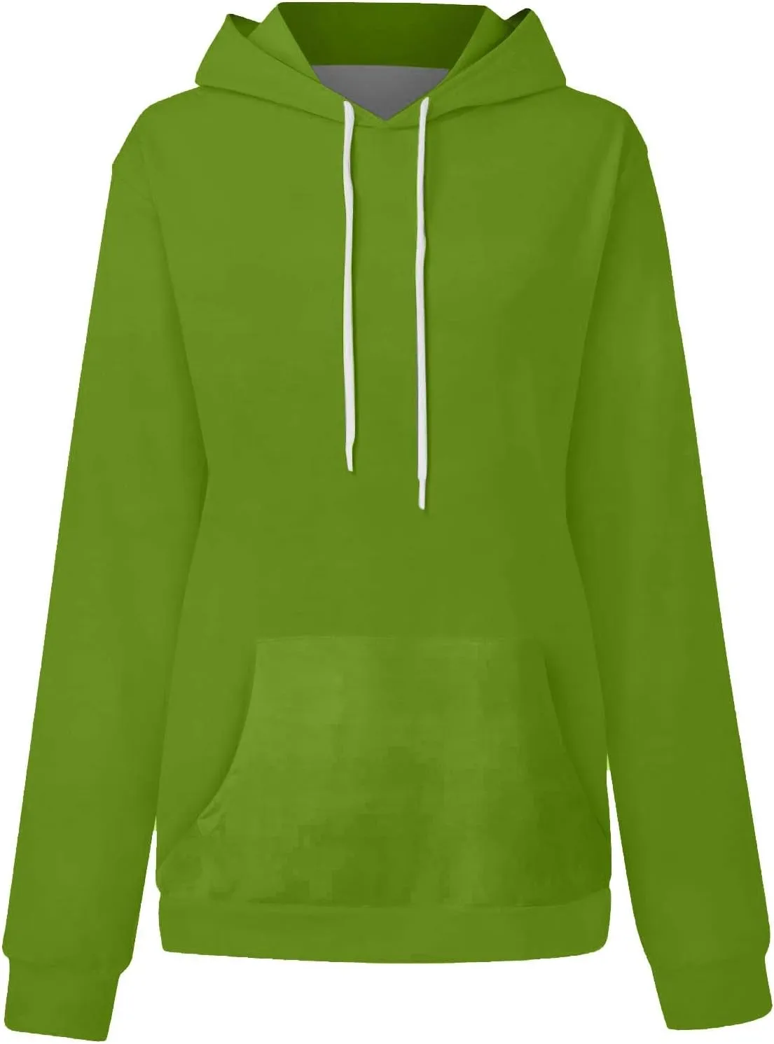 Women's Drawstring Hoodies Oversized Pullover Sweatshirts Pocket Casual Comfy Workout Preepy Track Shirts Fall Tops