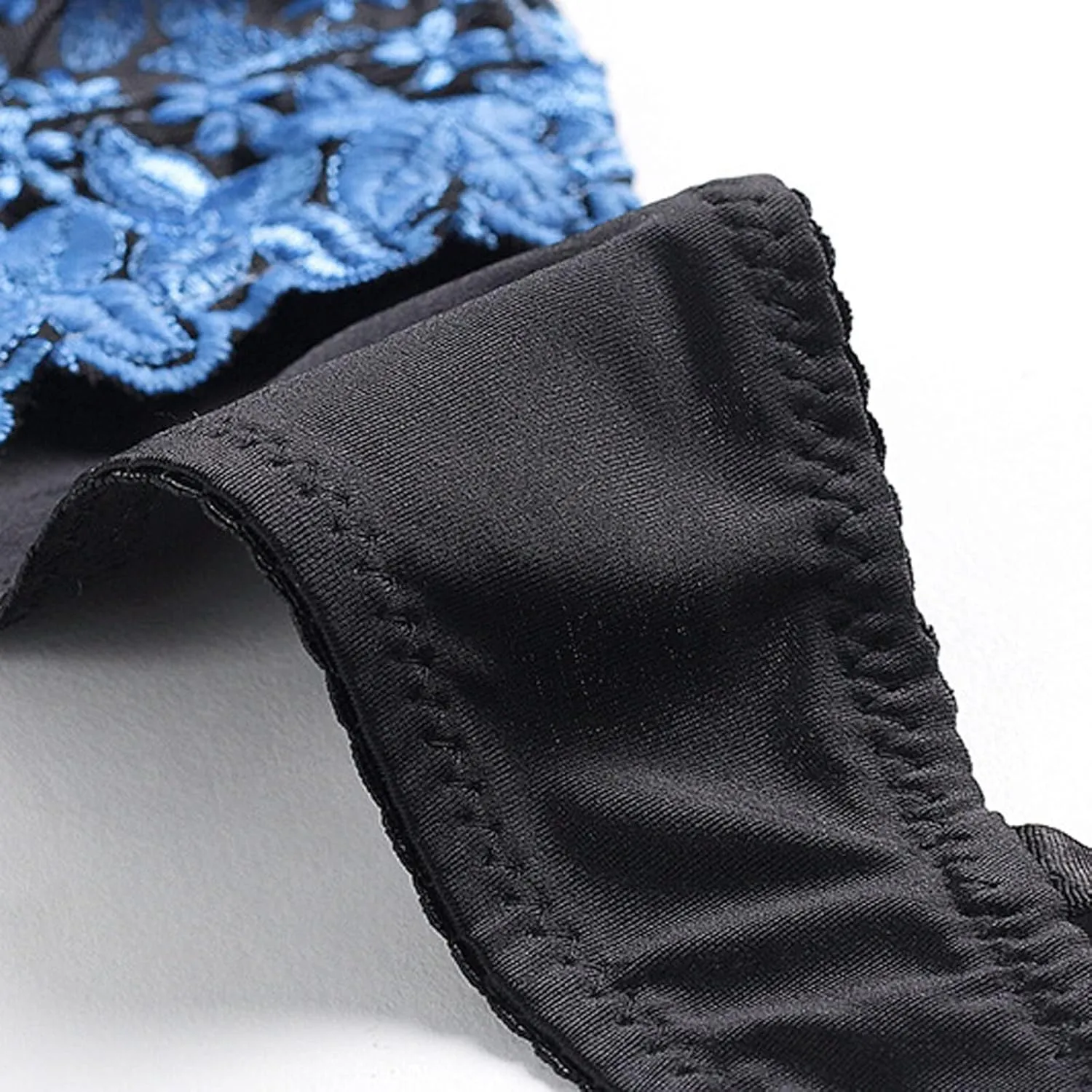 Womens Floral Embroidery Lace Bra Adjustable Straps Ultra-Thin Plus Size Elegant Lingerie Underwire Sexy Push Up Bras
