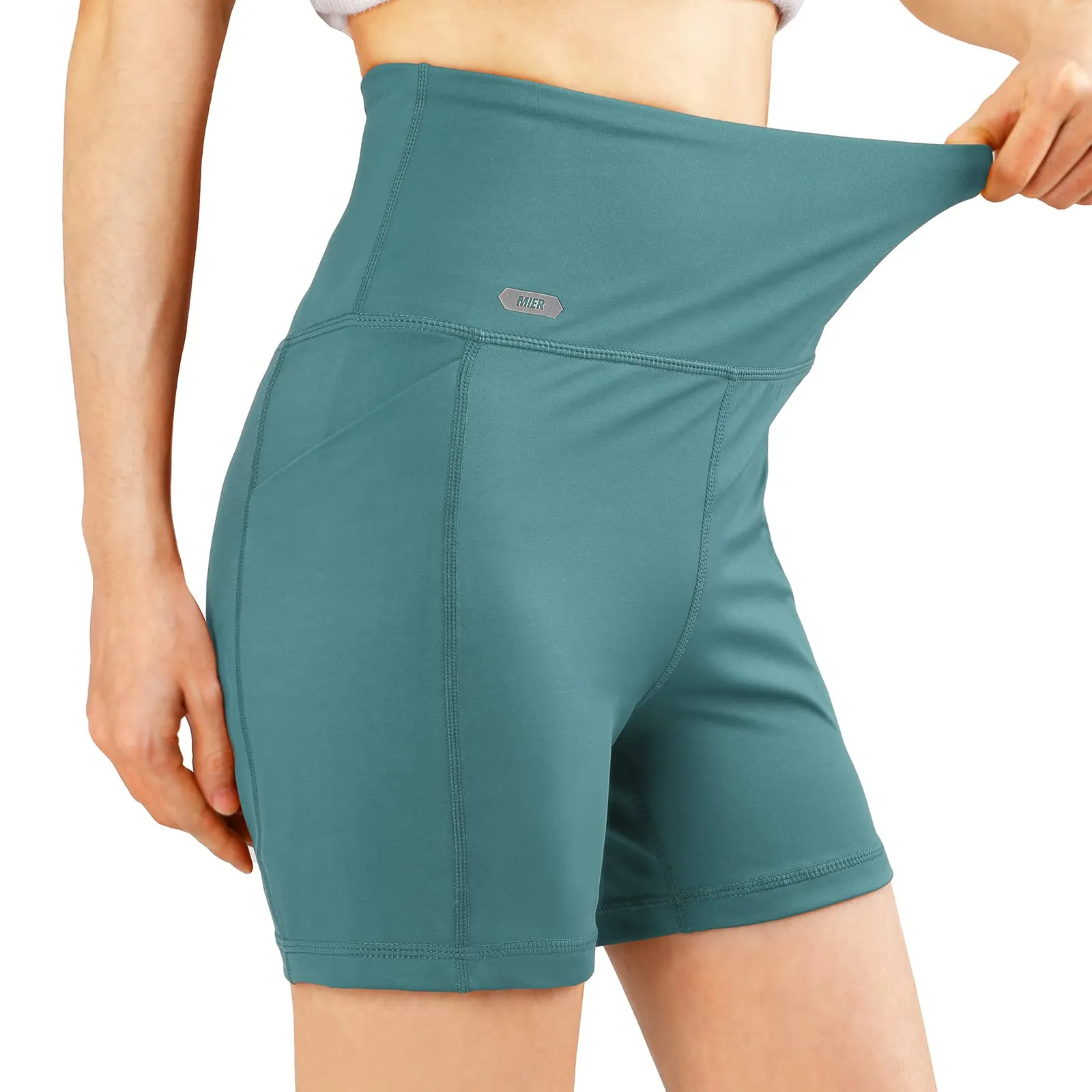 Women's High Waist Yoga Tummy Control Shorts, 5 Inch