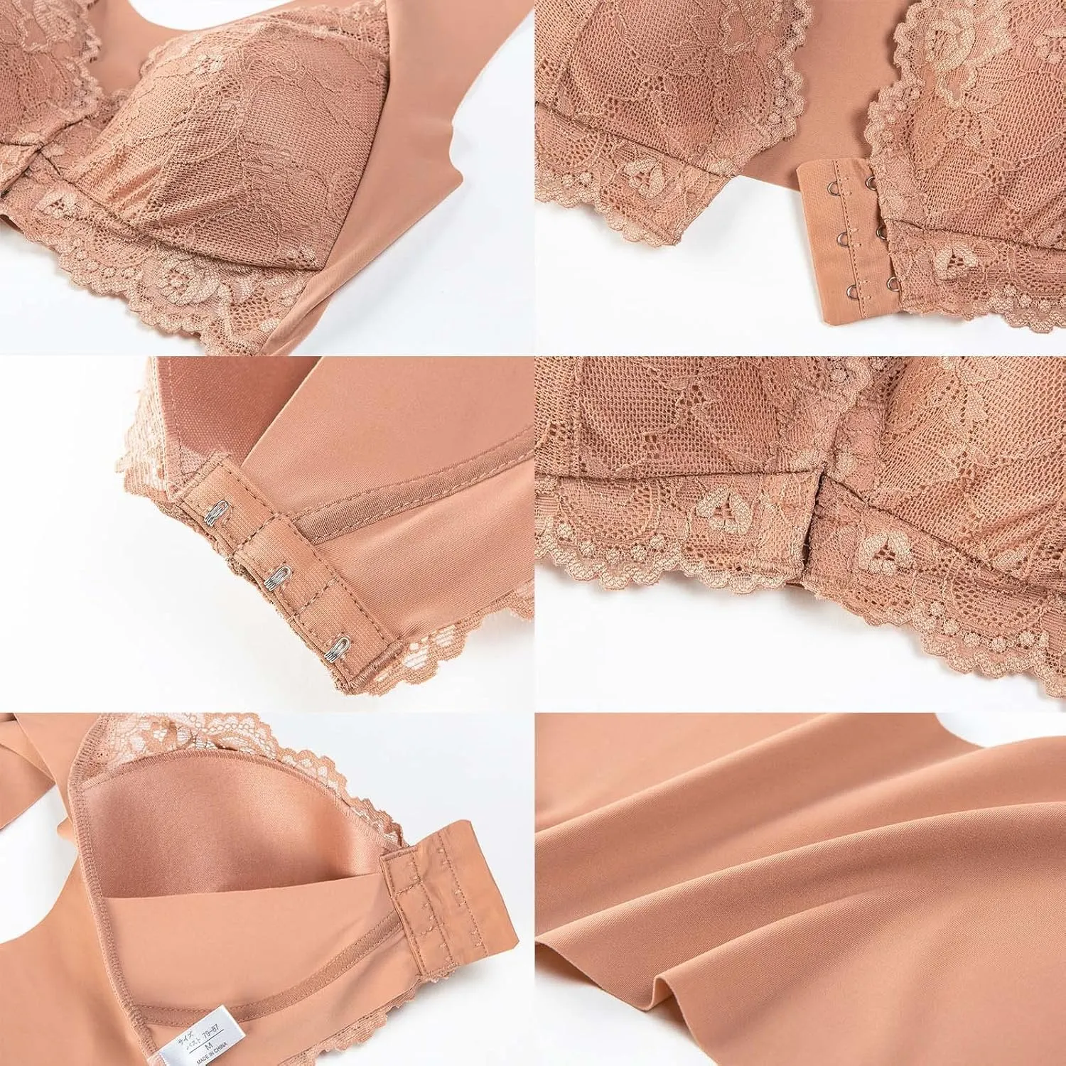 Womens Lace Bras Push Up Bralettes with Underwire Full Coverage Unpadded Bra Sexy Minimizers Everyday Bra
