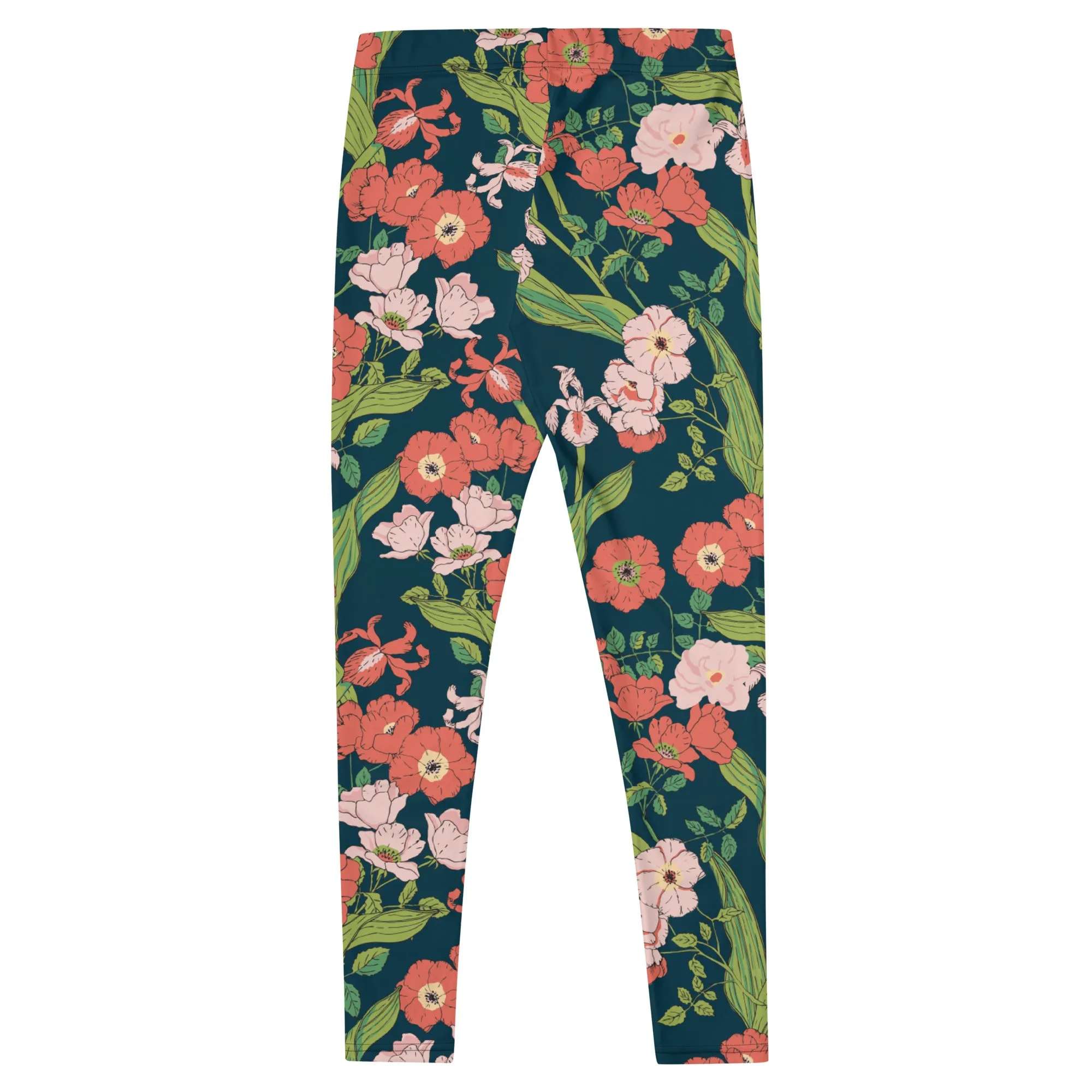 Women's Mid-Rise Swim Leggings, UPF 50 Seychelles Floral
