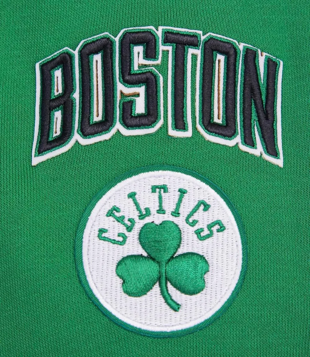 Women's NBA Retro Classics Cropped Ribbed Fleece Pullover Hoodie
