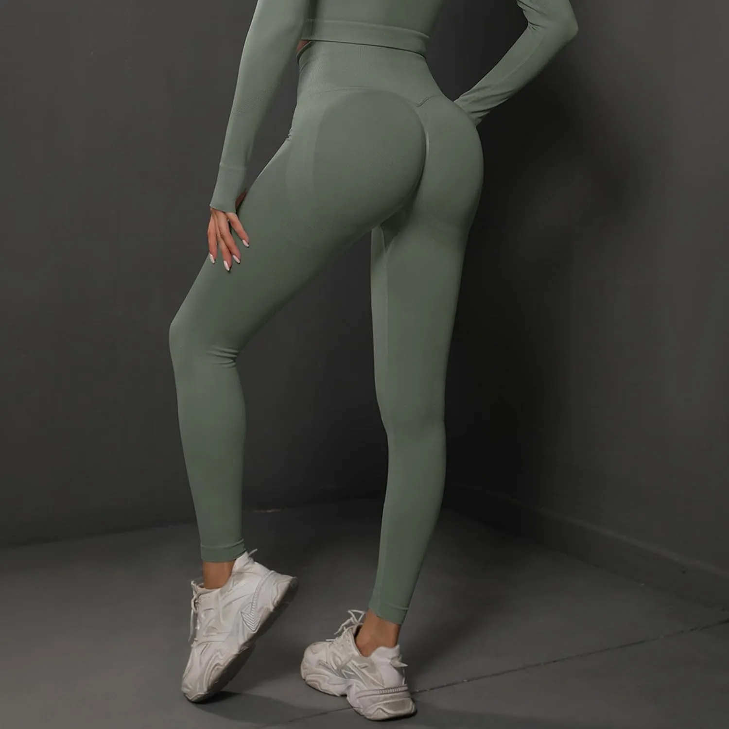 Women's Seamless Leggings Stretchy High Waist Slimming Booty Yoga Pants Workout Running Butt Lift Tights