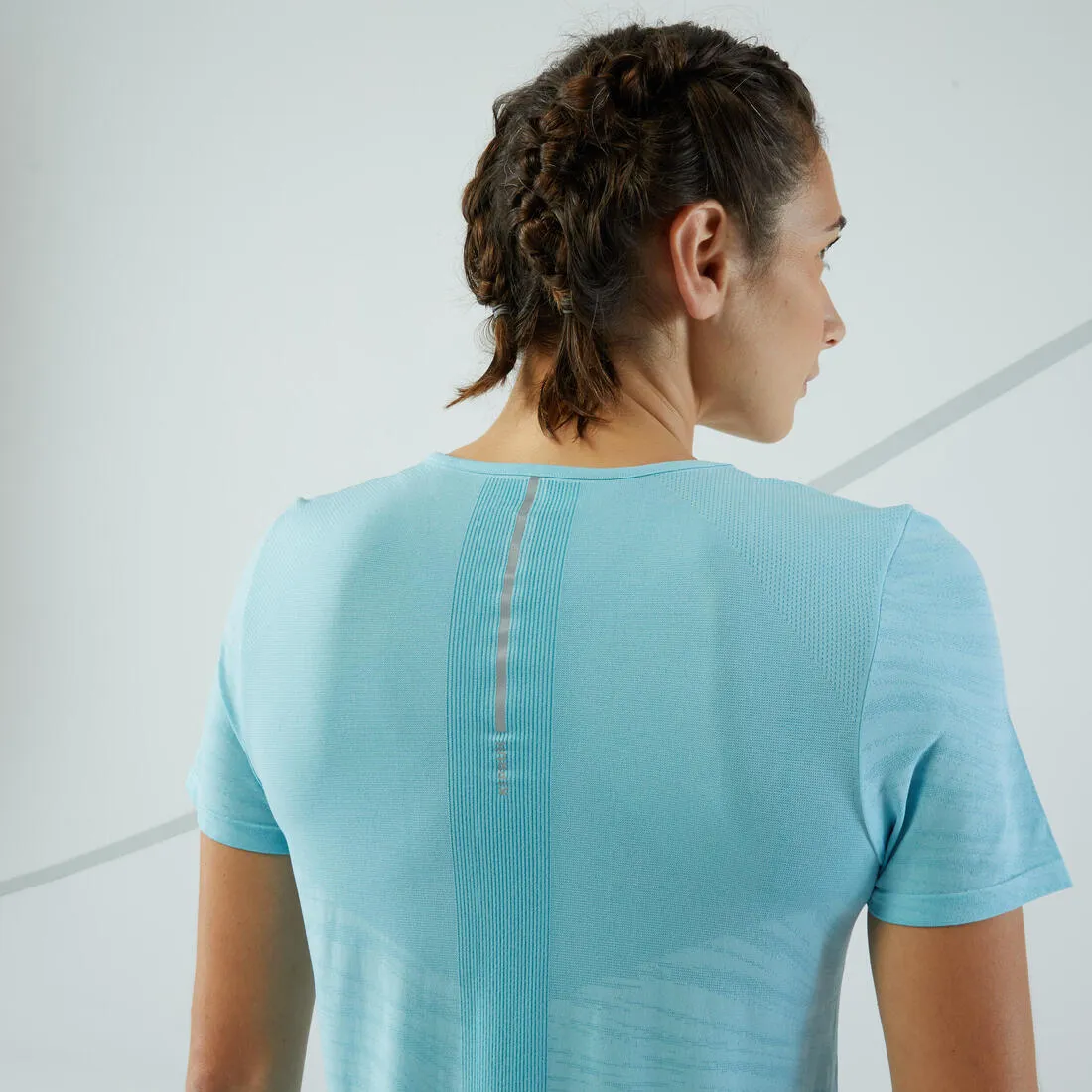 Women's Seamless Running& Trail Running T-Shirt-KIPRUN Run 500 Comfort