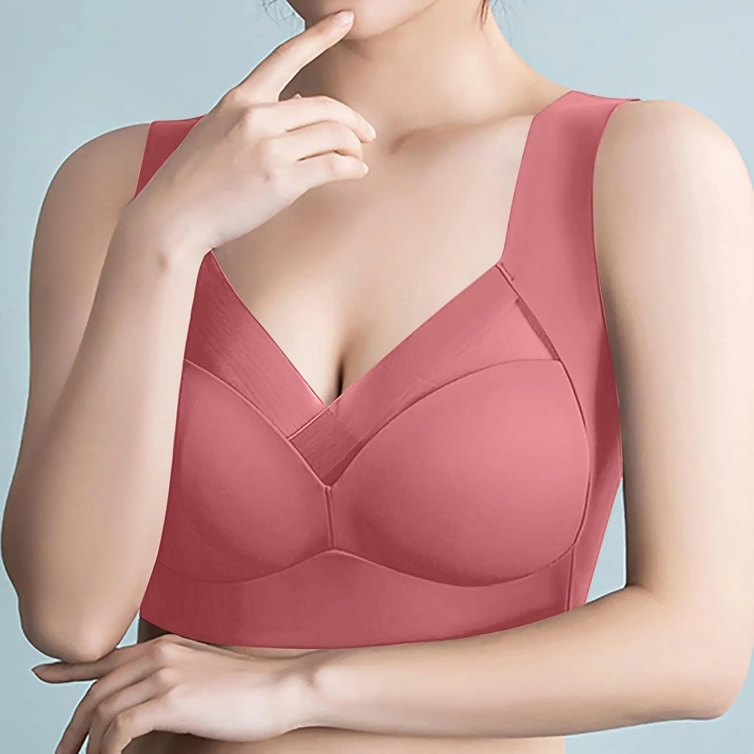 Womens Sports Thin Bralette with Mesh Panel Padded Cups Breathable Supportive Wear Comfortable Wireless Tank Top Bras