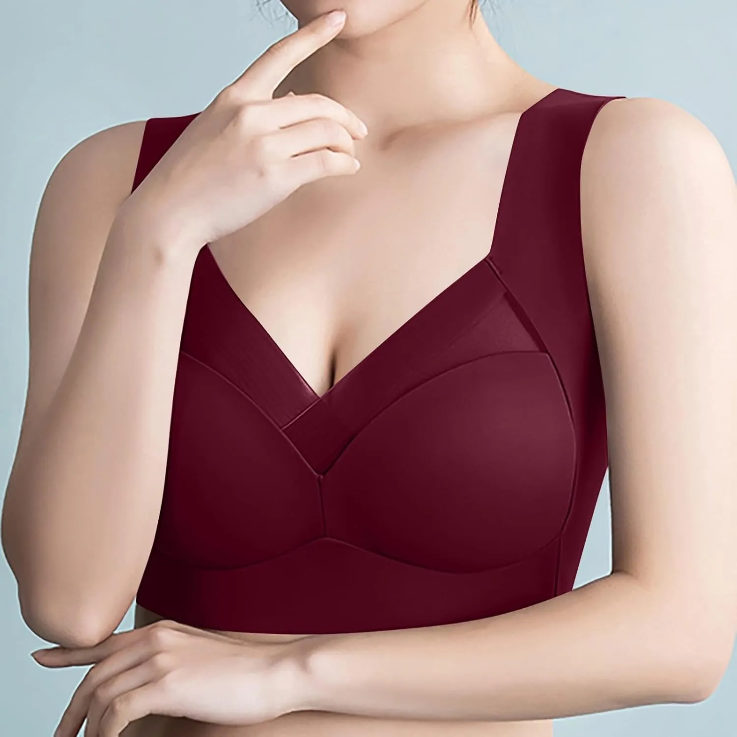 Womens Sports Thin Bralette with Mesh Panel Padded Cups Breathable Supportive Wear Comfortable Wireless Tank Top Bras
