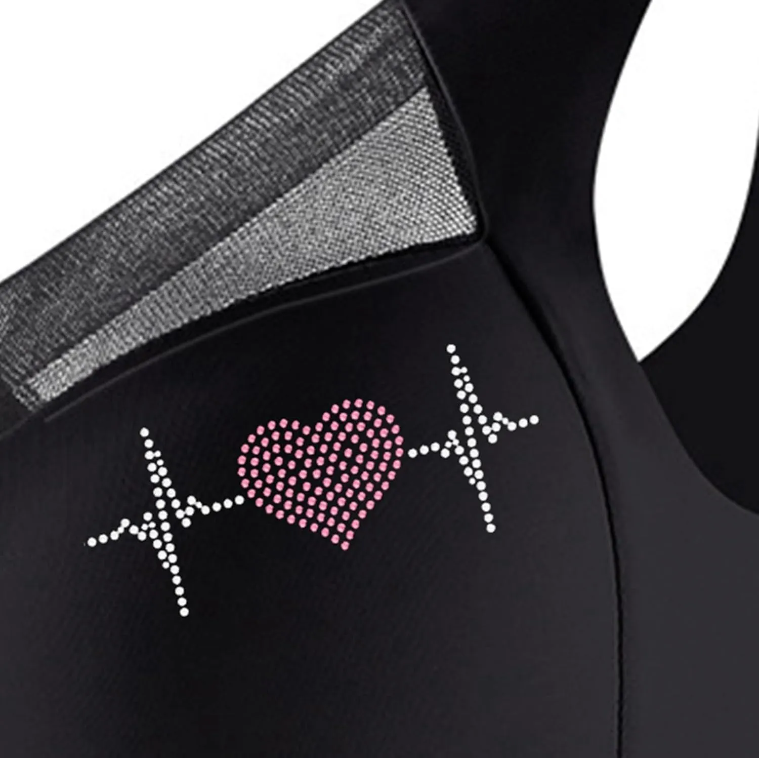 Womens Sports Thin Bralette with Mesh Panel Padded Cups Breathable Supportive Wear Comfortable Wireless Tank Top Bras