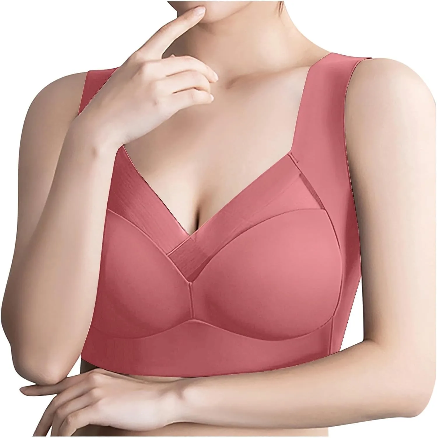 Womens Sports Thin Bralette with Mesh Panel Padded Cups Breathable Supportive Wear Comfortable Wireless Tank Top Bras