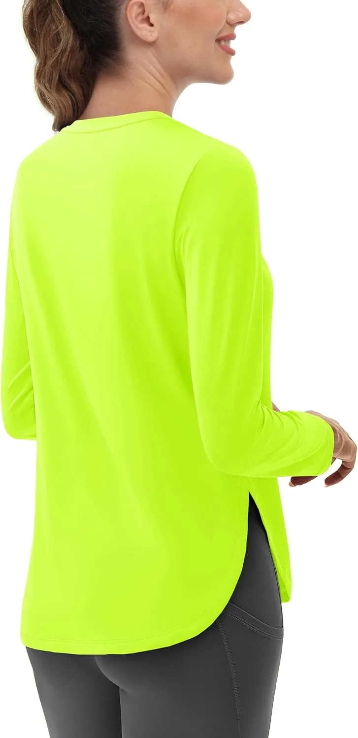 Women's Sun Shirts Long Sleeve Workout UPF 80  UV Protection Lightweight Quick Dry Outdoor Hiking Gym Tops