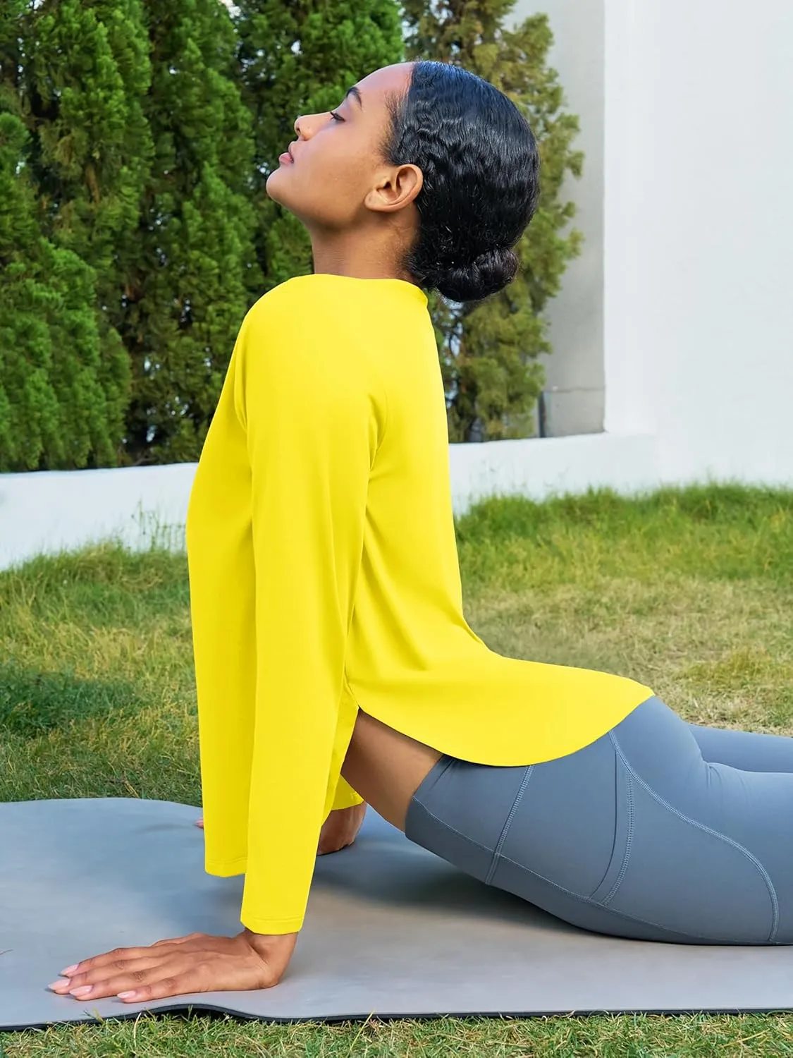 Women's Sun Shirts Long Sleeve Workout UPF 80  UV Protection Lightweight Quick Dry Outdoor Hiking Gym Tops