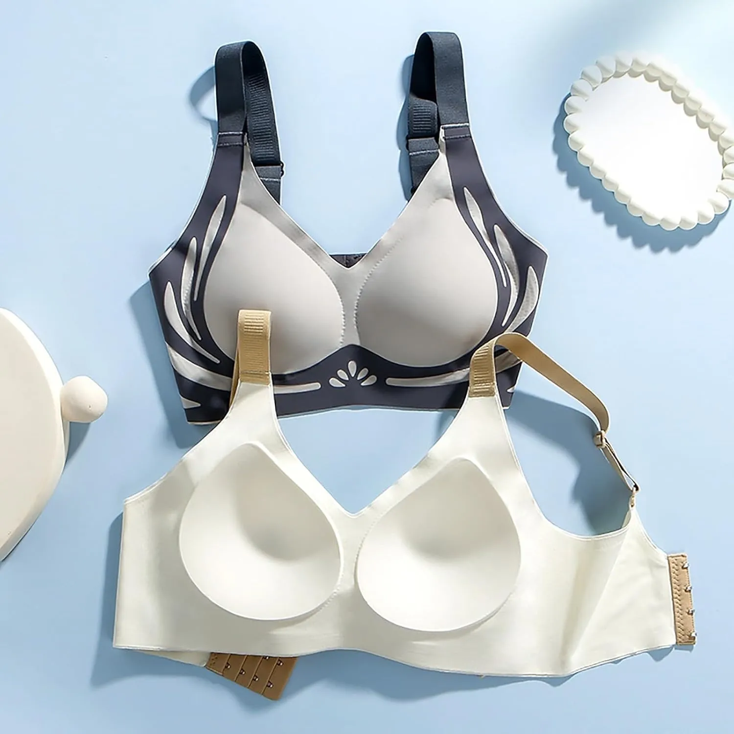 Women's Wireless Bra Push up Super Gather Support Bralette Lifting Breast Full Coverage Everyday Bras 2025
