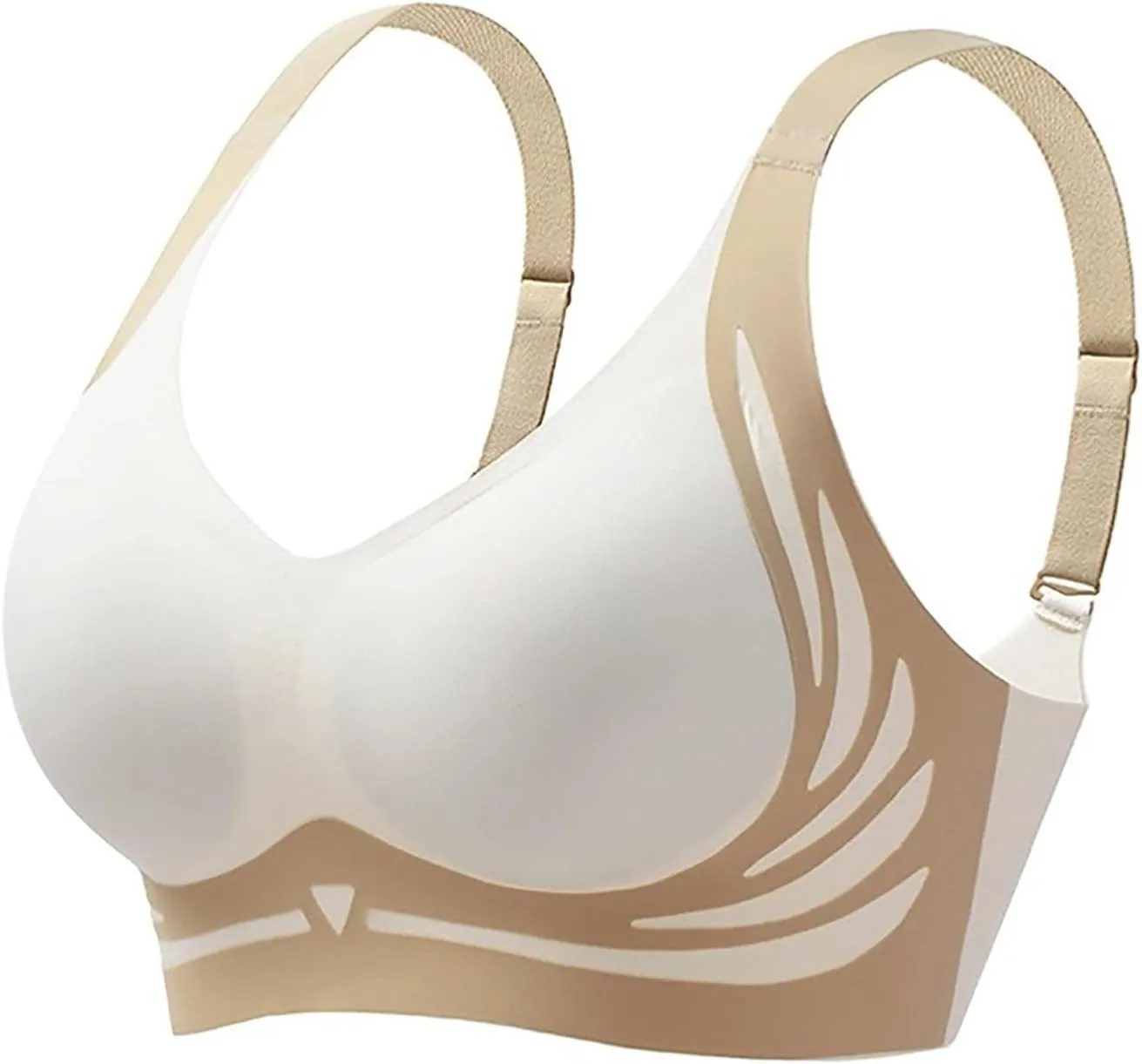 Women's Wireless Bra With Seamless Smooth Comfort Wirefree T Shirt Bra Extra Large Size Sports Bras for Women