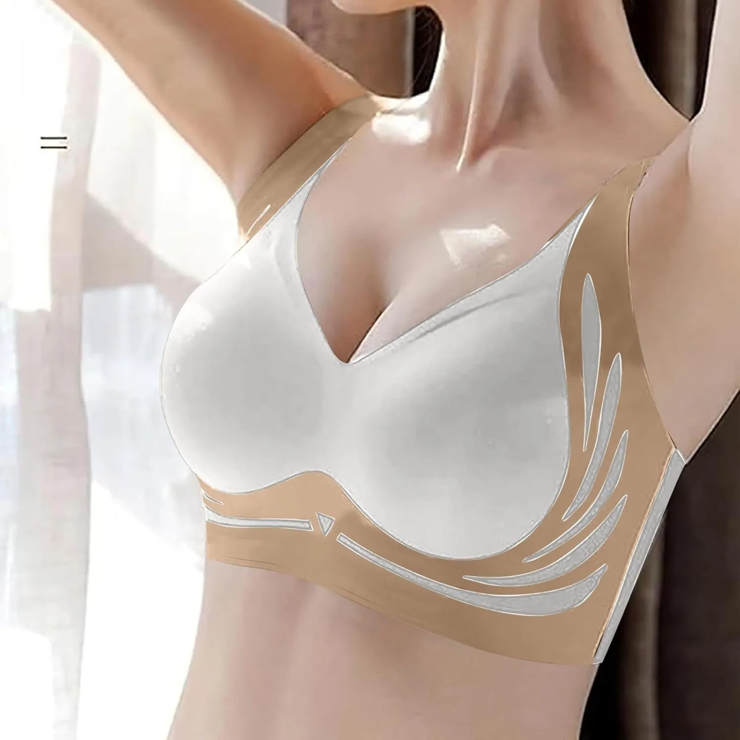 Women's Wireless Bra With Seamless Smooth Comfort Wirefree T Shirt Bra Extra Large Size Sports Bras for Women