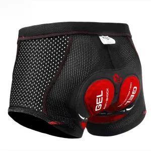 X-Tiger Cycling Underwear Pro 5D Gel Pad Shockproof Cycling Underpant Upgrade Padded Mountain Bicycle Shorts Bike Underwear